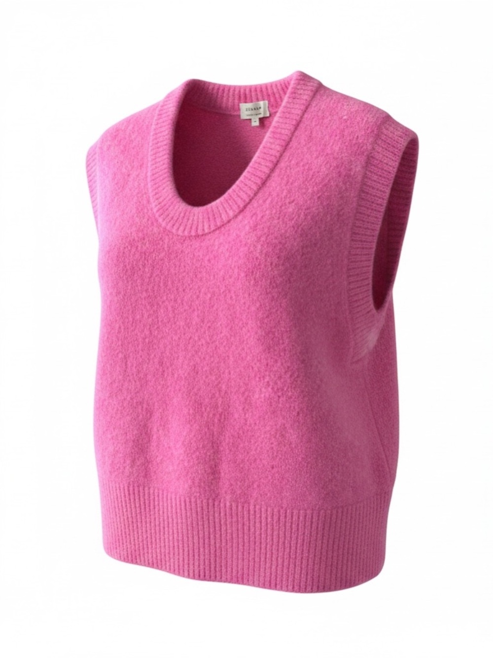 Jigsaw Pink V-Neck Sleeveless Knit Vest